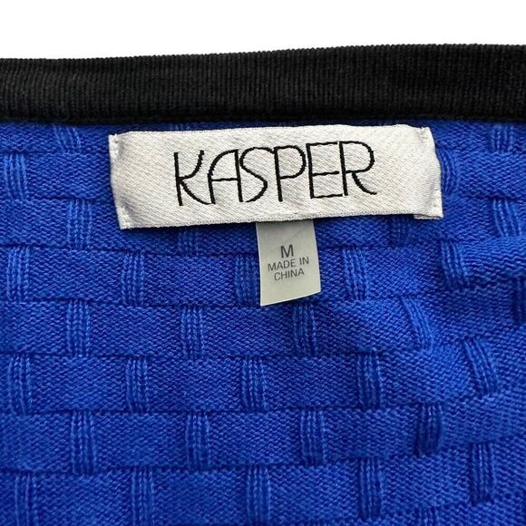 Kasper Basketweave Textured Sweater Set size Medium - Picture 4 of 11